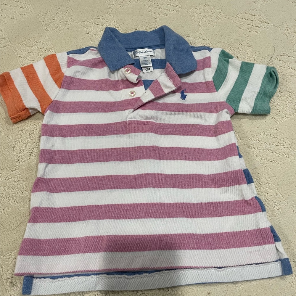 Worn and washed once boys polo 18 month.